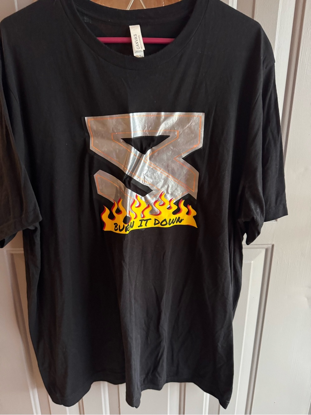 Bella Canvas Black Tee with White Neck Tag